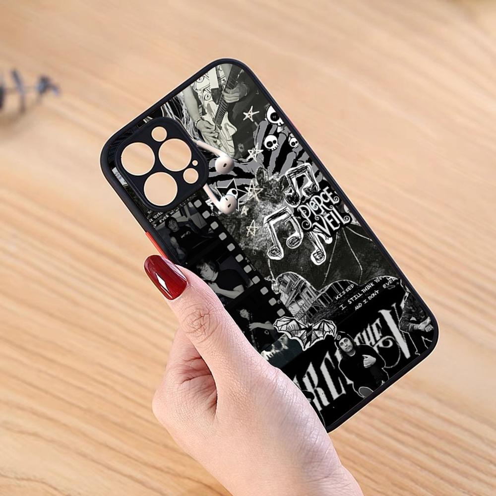 P-pierce The Veil Band Чехол для телефона Черный матовый Для IPhone 16ProMax 15 13 12 11 14 Pro Max Mini Plus SE2020 XS Max XR Чехол