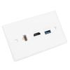 Бытовая панель интерфейса CAT6 HDMI USB3.0 с зажимом на настенной пластине, стандарт США