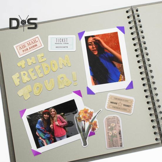 7-дюймовый альбом для вырезок, фотоальбом, 40 страниц, двухпроволочный переплет, сделай сам, твердая обложка, спираль, свадебное путешествие, детский душ, детская семейная юбилейная фотография