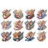 12pcs 2D Flat Christmas Hanging Colorful Design Home Decor  Christmas Gift Giving