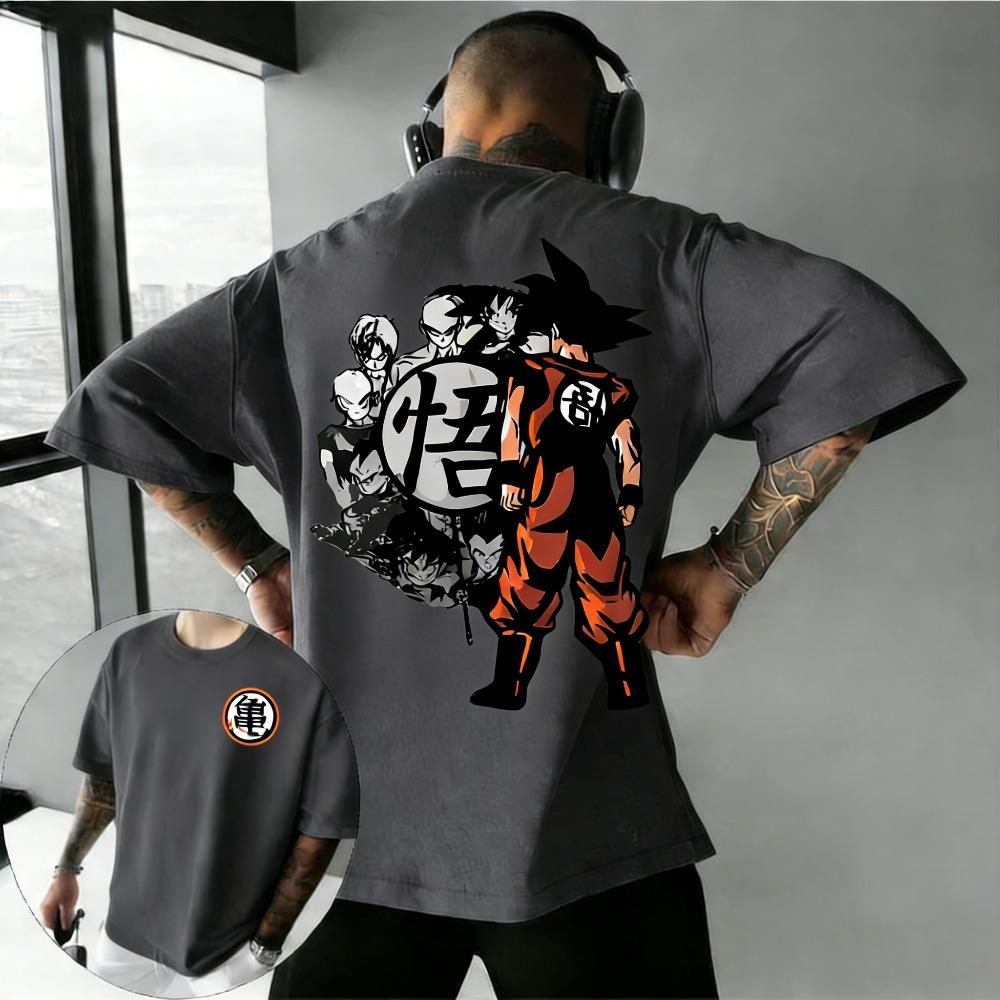 Plus Size Dragon Ball Anime Printed Men and Women Tshirt Casual Parent Child Tops Harajuku Style Summer Street Fashion Y2K
