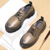 Martin Boots Men's Low-top British Style Big Head Platform Tooling Shoes Men's Platform Soft-faced Leather Shoes Men 2025