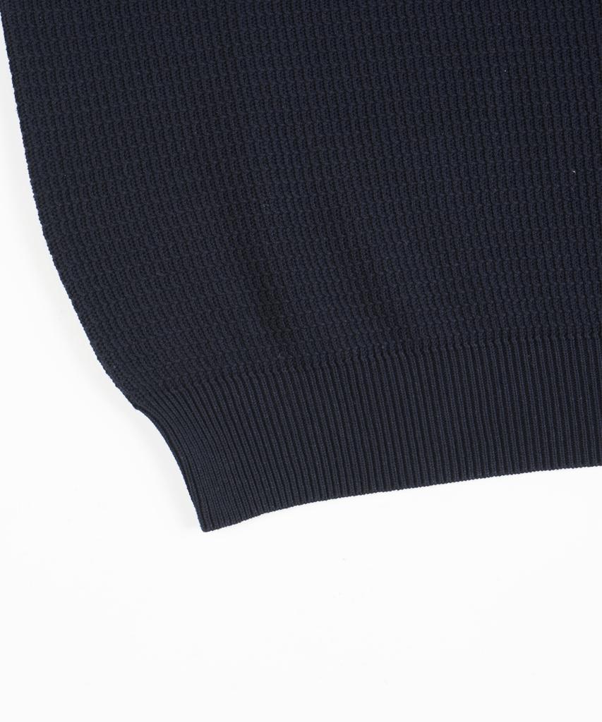 BIRBANTE Summer Washable Essential Round Knit - Dark Navy