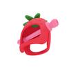 Игрушка для прорезывания зубов у детей от 0 до 24 месяцев, снимает боль в деснах с помощью прорезывателя в форме клубники, пищевого класса