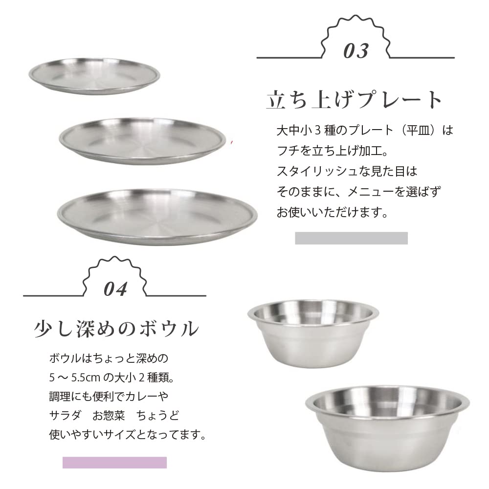 Magna Набор столовых приборов из нержавеющей стали SUS304 для кемпинга, барбекю, на открытом воздухе, семейный набор