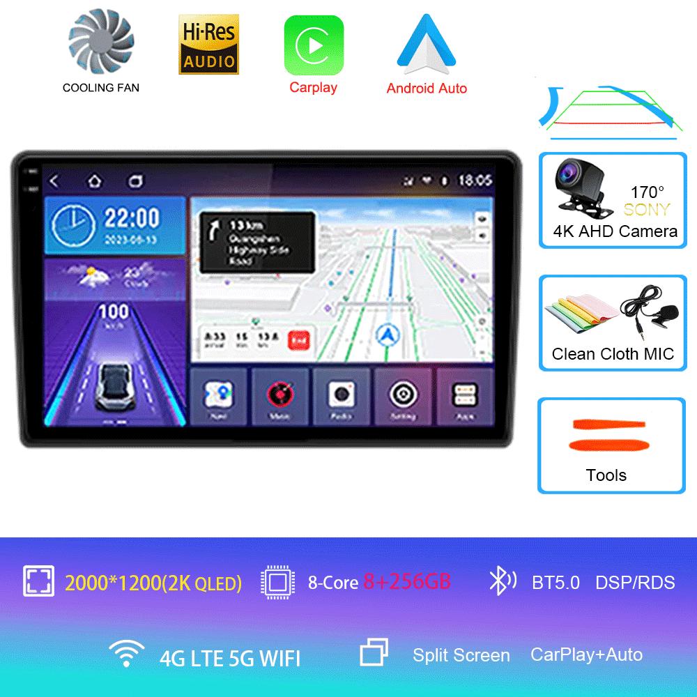 Для Volkswagen VW Golf 4 IV Jetta MK4 Classics Car Radio Android 14 Multimedia Player Carplay GPS Android Auto Stereo DSP 2 Din