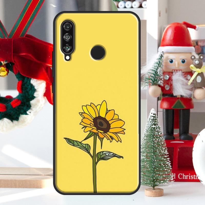 Цветочный чехол с ромашками и подсолнухами для Huawei Nova 7i 8i 11i 12i 12s Y73 Y70 Y90 Y60 Y72 Y61 Y91 9 10 SE P30 Pro P40 Lite