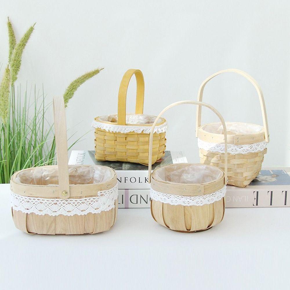 Мини Миниатюрная Плетеная Корзинка из Бумажной Лозы Ручная Работа Корзинка для Цветов для Кукол BJD/для Кукол Ob11