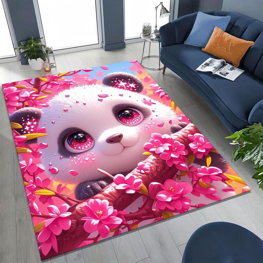 Новый Ковер Dream Panda Милый Мультяшный Арт для Спальни Гостиной Дивана Домашний Коврик Декор,Большой Детский Игровой Нескользящий Напольный Коврик Подарок