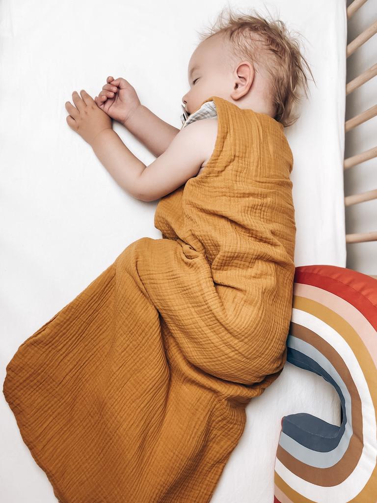 Спальный мешок из двухстороннего муслина S (4-24 месяца) Роза