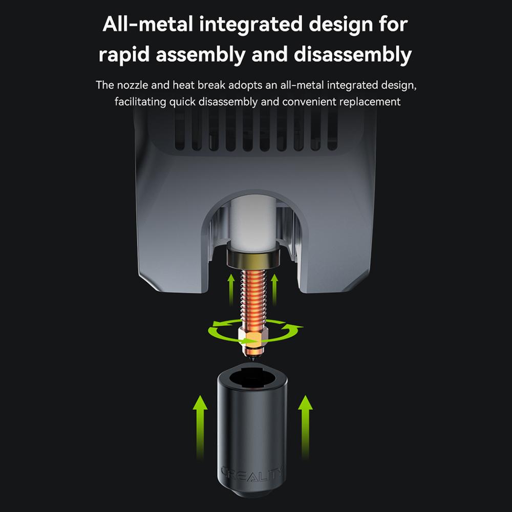 Аксессуар для 3D-принтера Creality K2 Plus «Unicorn» K2P QuickSwap Nozzle Kit ( 0,4мм*2, 0,6мм*1,