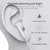 Headphones In Ear Headset Wired Earphones For iPhone 16 Pro Max 7 8 XS XR 11 12 13 14 Microphone Stereo Earbuds In-line Control
