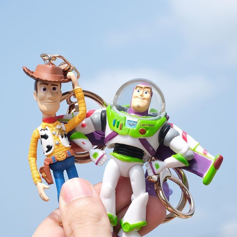Toy Story Animation Peripherals Buzz Lightyear Keychain Cartoon Men's and Women's Backpack Charms Children's Model Toys Gifts