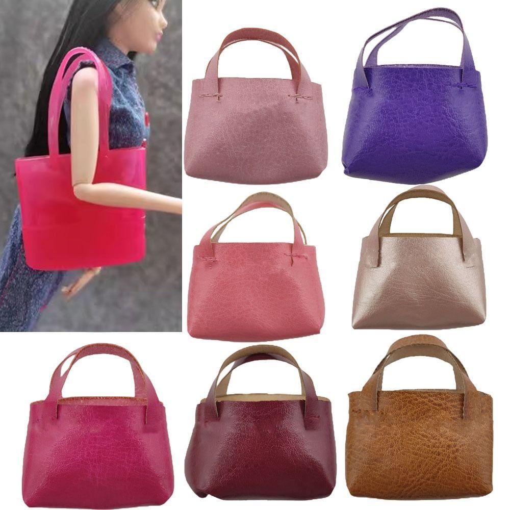 2pcs Fashion 1/6 Doll Accessories PU Leather Purse Accessories New Dollhouse Handbag  30cm Doll
