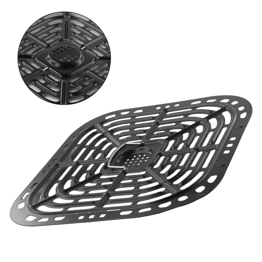 Air Fryer Replacement Grill Pan Fit Air Fryers Crisper Plate with Handle