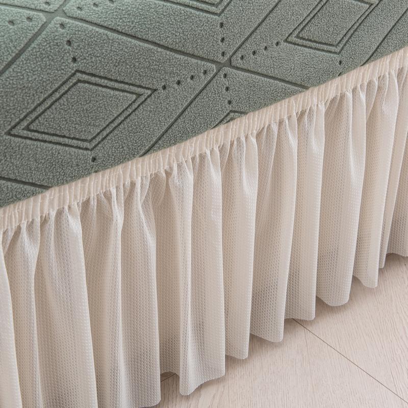 Чехол на диван 1/2/3/4-местный с юбкой, жаккардовый эластичный чехол на диван «все включено» для гостиной