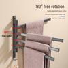 No-Drill Rotatable Space Aluminum Towel Rack
