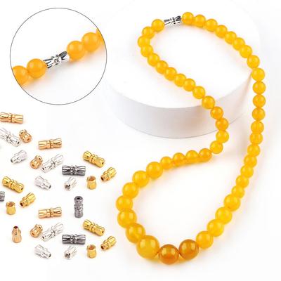 6 шт. Застежка-винт с сохранением цвета, Спиральная застежка для жемчужного ожерелья, Застежка-бабочка для цепочки-башни, DIY бусины, аксессуары