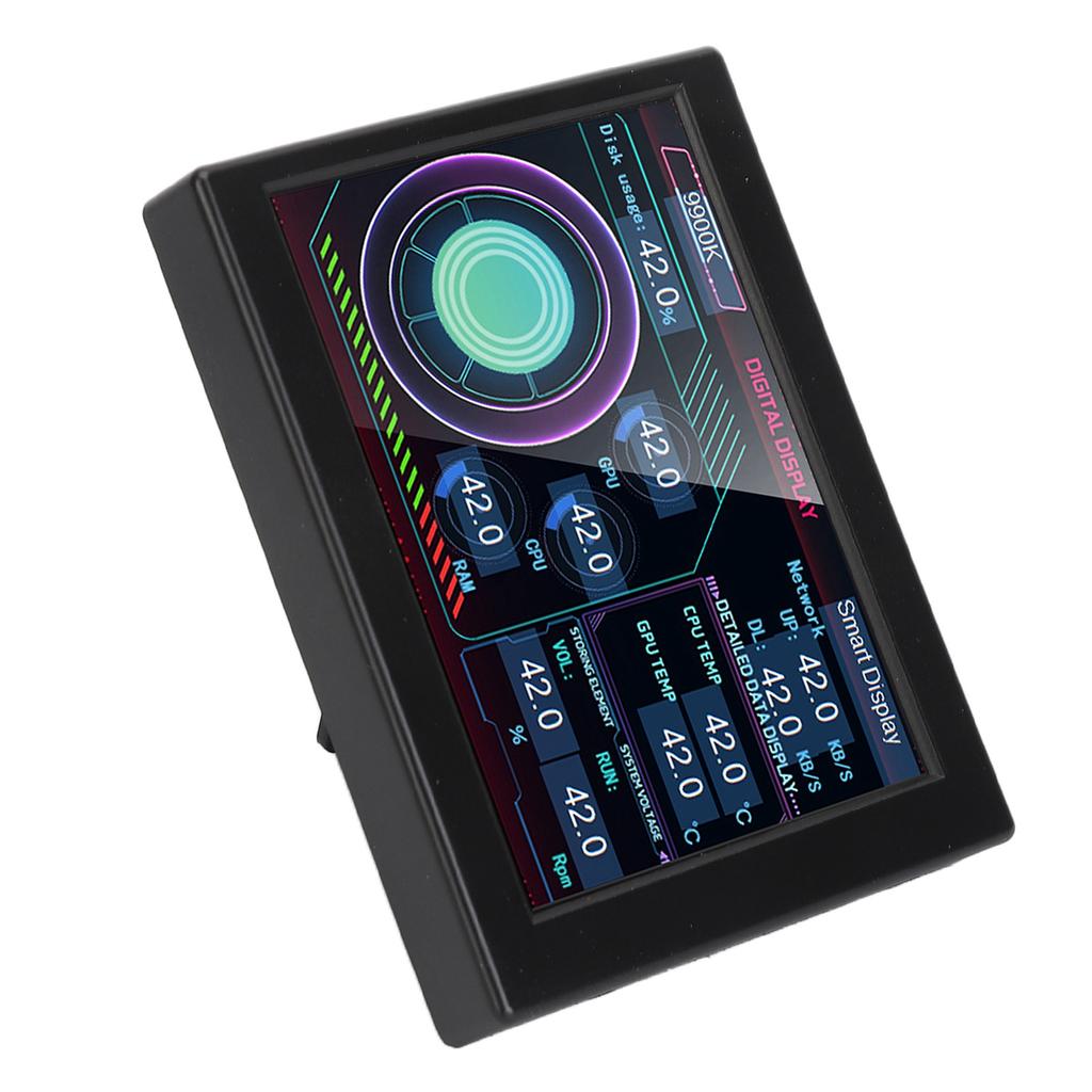 3.5 Inch PC Sensor Panel Display DIY Type C IPS USB PC Temperature Display with Stand