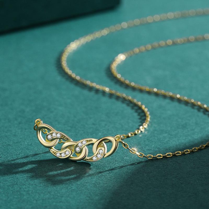 Ожерелье с подвеской из стерлингового серебра Tancision S925, женское модное универсальное ожерелье, модный подарок