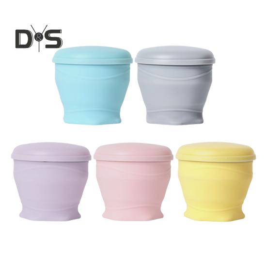 Силиконовая складная кружка для воды со шнурком 180 мл, многоразовая портативная кружка для питья с широким горлом, легкая складная емкость для питья для путешествий на открытом воздухе