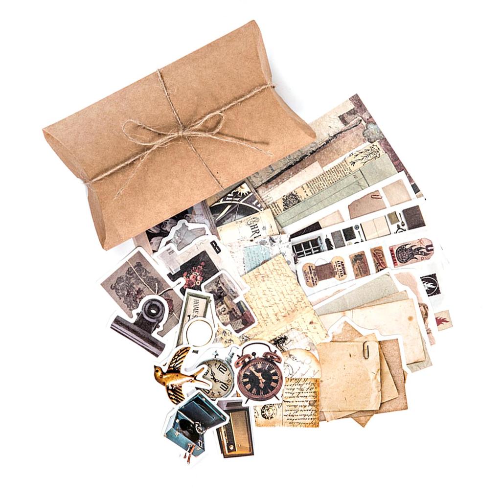 Наклейки в стиле ретро для скрапбукинга, декоративные винтажные наклейки для скрапбукинга, фотоальбом, 30 листов