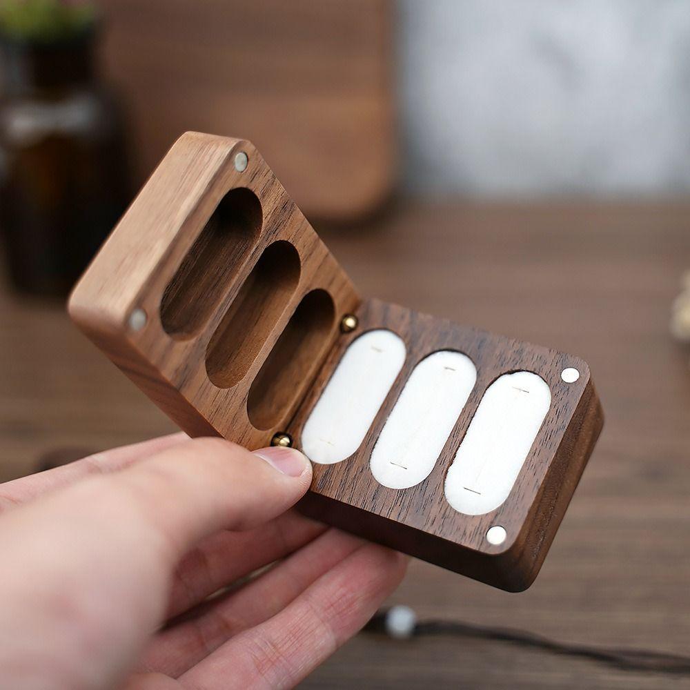 Box Solid Color Earrings Rings Organizer Wooden Jewelry Boxes Storage Boxes Antique Chinese Style