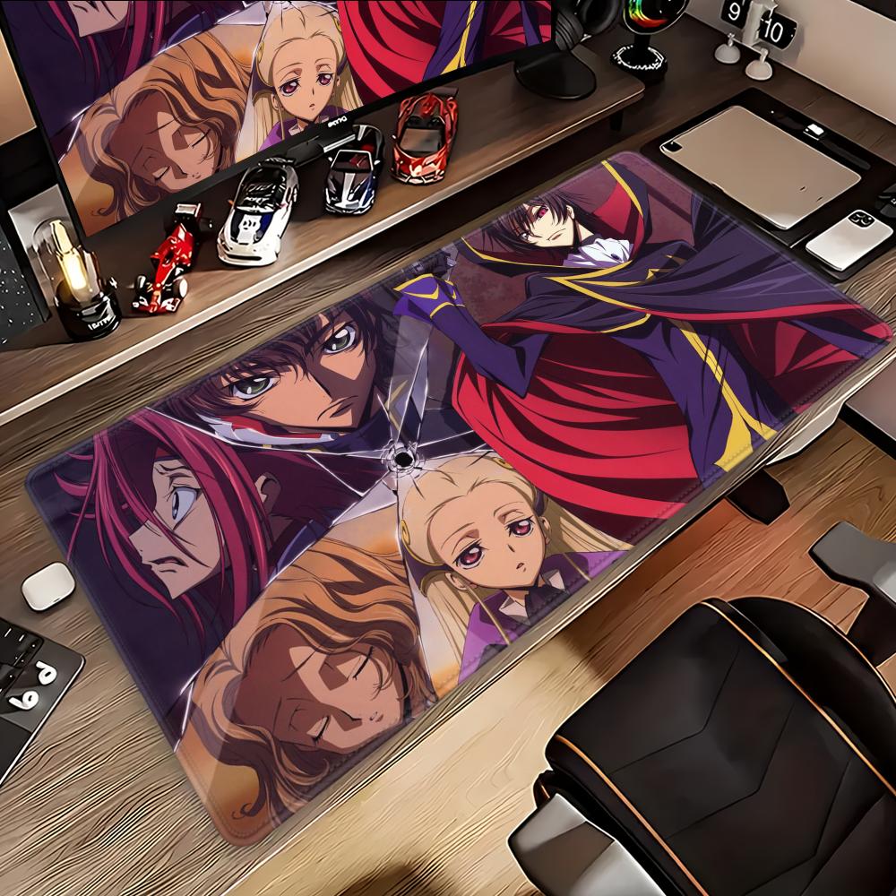 Коврик для мыши Настольный коврик для мыши Милый HD geass Настольный коврик Расширенные игровые коврики для клавиатуры код Большой 100x50см XXL Игровой коврик для мыши