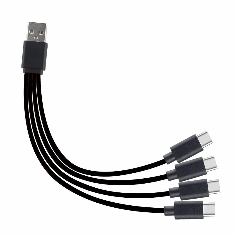 1 шт. 4-в-1 Мульти-USB C Разветвитель Зарядный Кабель для Huawei Планшета Ноутбука ПК USB Type-C Быстрая Зарядка Кабели Данных