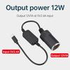 Кабель-адаптер USB Type C на 12 В для прикуривателя, кабель-адаптер USB Type C на 12 В для автомобильного вентилятора, светодиодных фонарей
