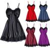 Women's V-Neck Lace Trim Camisole Nightdress - European & American Style - Multi-color Fun Pajamas