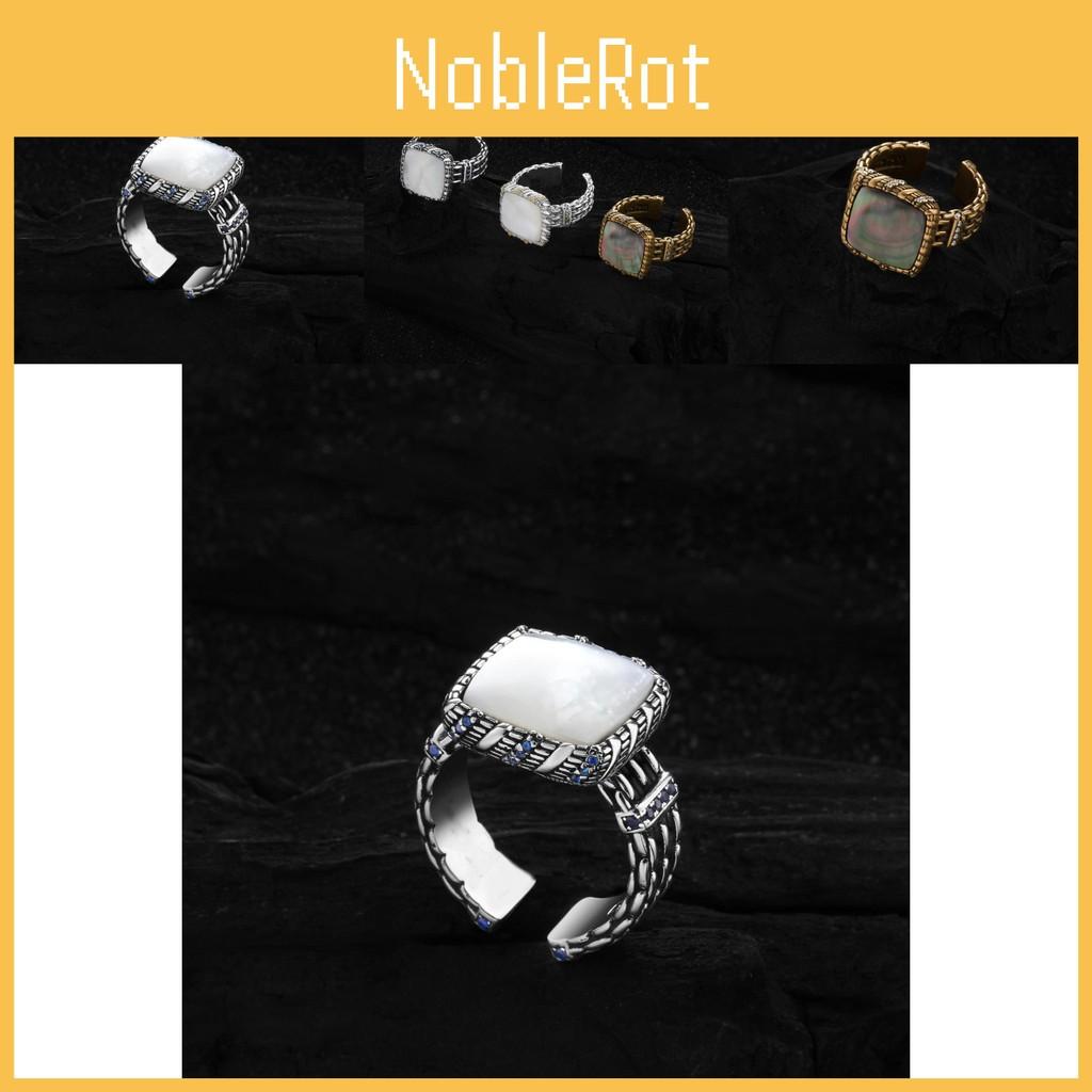 Statement Fashion 925 Sterling Silver Adjustable Moonlight Square Ring With Brilliant Zirconia