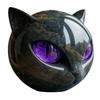 Halloween Unique Cat Figure Resin Black Cat Statue Artwork Black Cat Figurine Elegant Home Decor Gifts for Cat Lovers Women Men