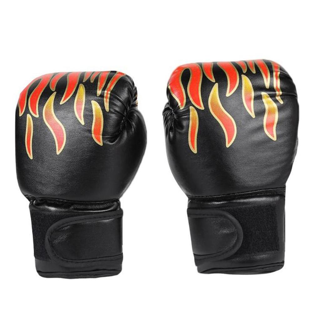 PU Leather Breathable Fighting Boxing Training Glove Flame Gloves Boxing Gloves Sparring Glove
