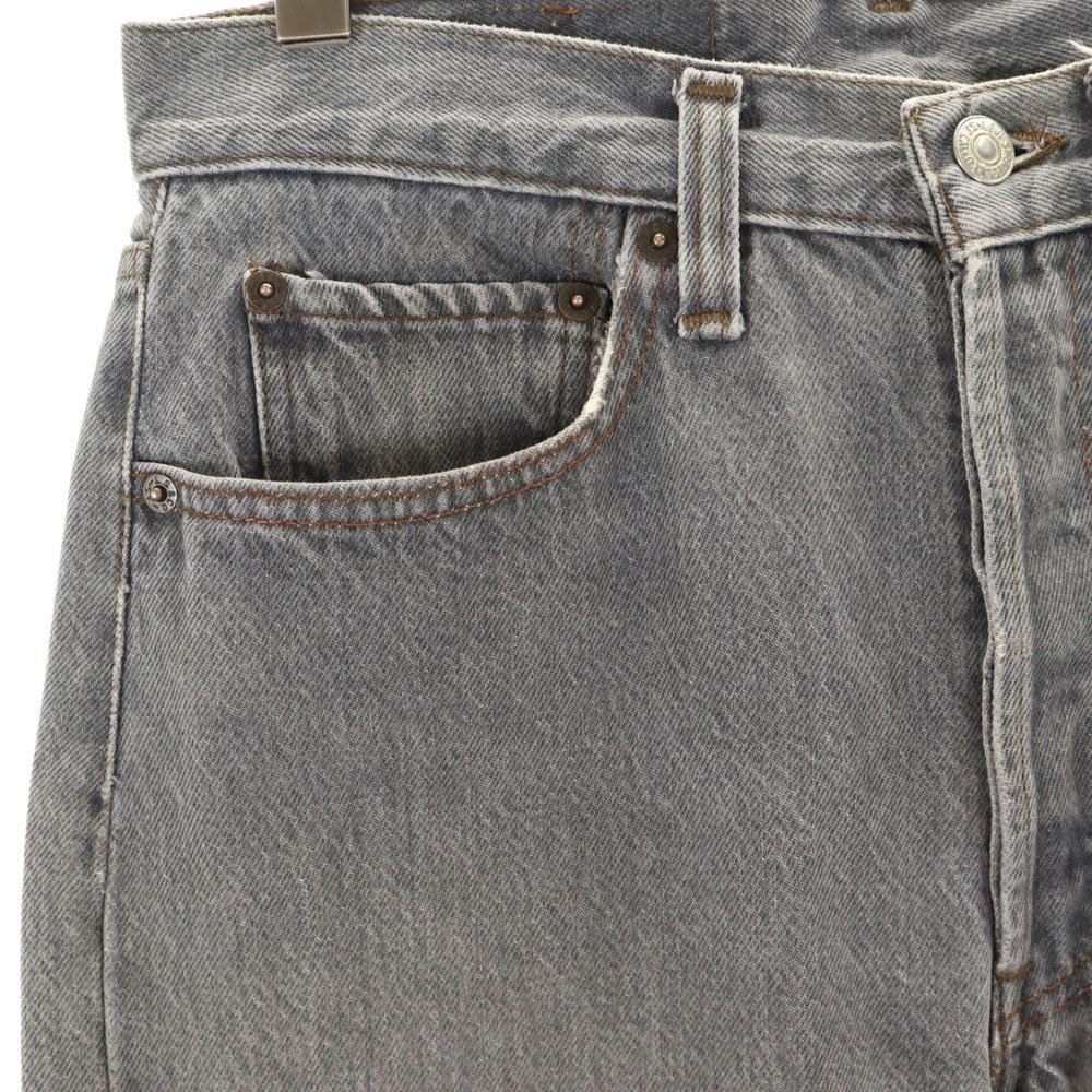 Levi's Мужские джинсы из черного винтажного денима, окрашенные по частям, 80-е 501-0658, б/у