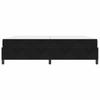 Bed Frame with Mattress Black 200 x 200 cm Fabric