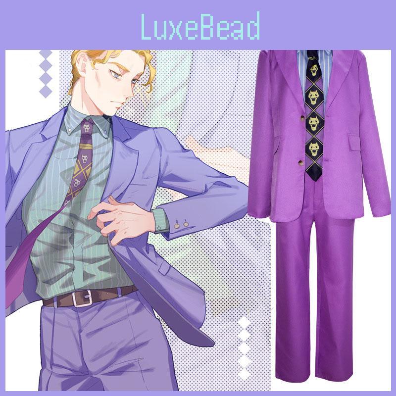 Подробная Косплей Одежда JoJo's Bizarre Adventure Diamond Is Unbreakable Yoshikage Kira/kosaku Kawajiri