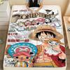 Фланелевое одеяло с принтом персонажей One Piece, Высококачественное, Удобное для всех сезонов, Декор для дома, Тепло и уют, Идеально для рождественских подарков