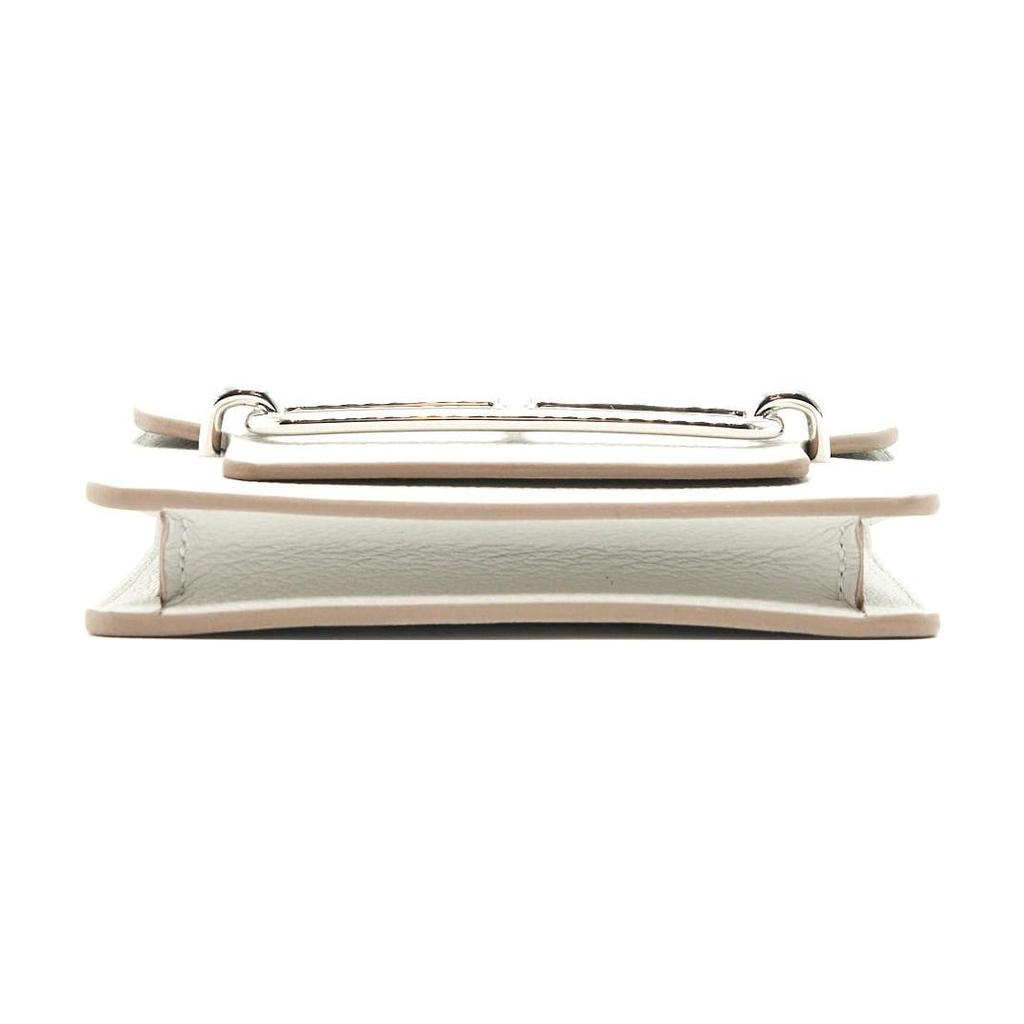 HERMES Roulis Evercolor Calfskin Pig Nose Wallet Bag Women's 80Gris Perle Pearl Gray H082053CK80