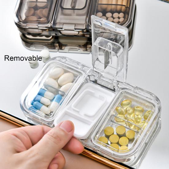 Экономия места в коробке для таблеток с помощью резака для ПК. Держатель для витаминов. Органайзер для таблеток для общежития.