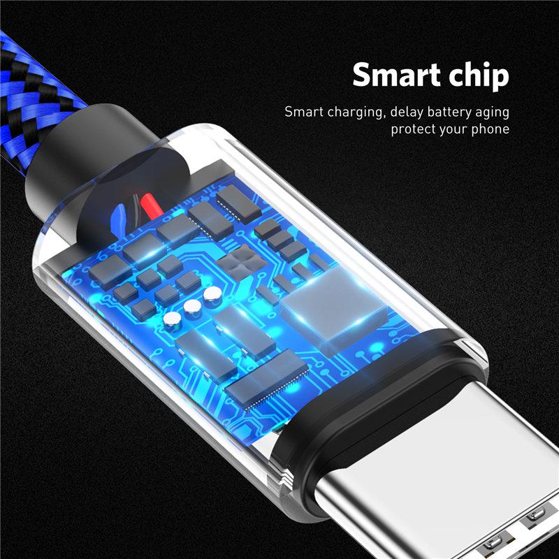 USB-кабель типа C для Xiaomi, быстрая зарядка, USB-кабель типа C, кабель для передачи данных, зарядное устройство для телефона, кабель для Samsung S9