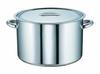 Commercial Half Body Pot 33cm Molybdenum Stainless Steel Made In Japan AHV10033