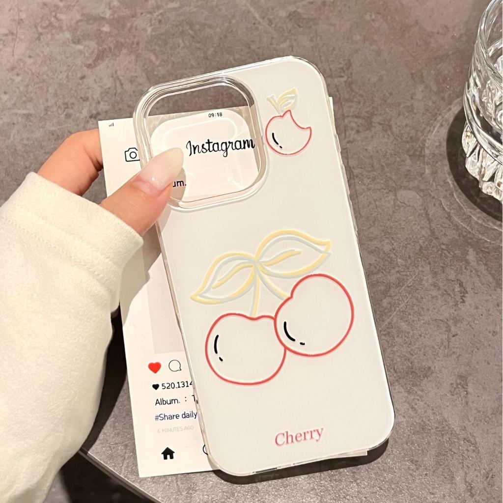 Линия Cherry для IPhone16pomax для Apple 15pr Мобильный Телефон Грам 14 Новая Модель 13 для Apple 16pro