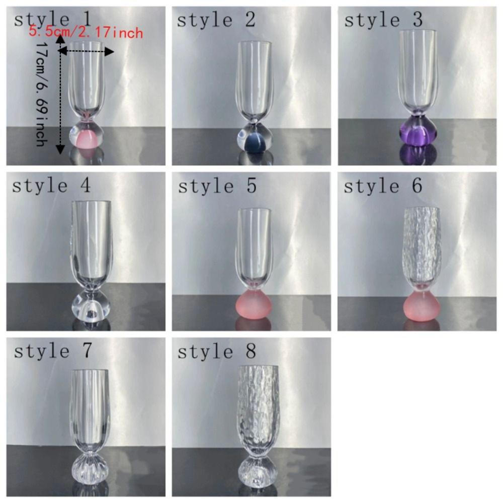 Exquisite Glass Stemmed Cup 170ml Juice Cup Creative Beer Cup Wine Tasting