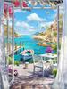 Алмазная картина мозаика морской горный пейзаж полная квадратная круглая вышивка оконный пейзаж украшение дома
