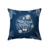 Christmas Theme Snowflake Christmas Decoration Print Pattern Cushion Cover Home Living Room Sofa Decoration Pillow Pillow Cover