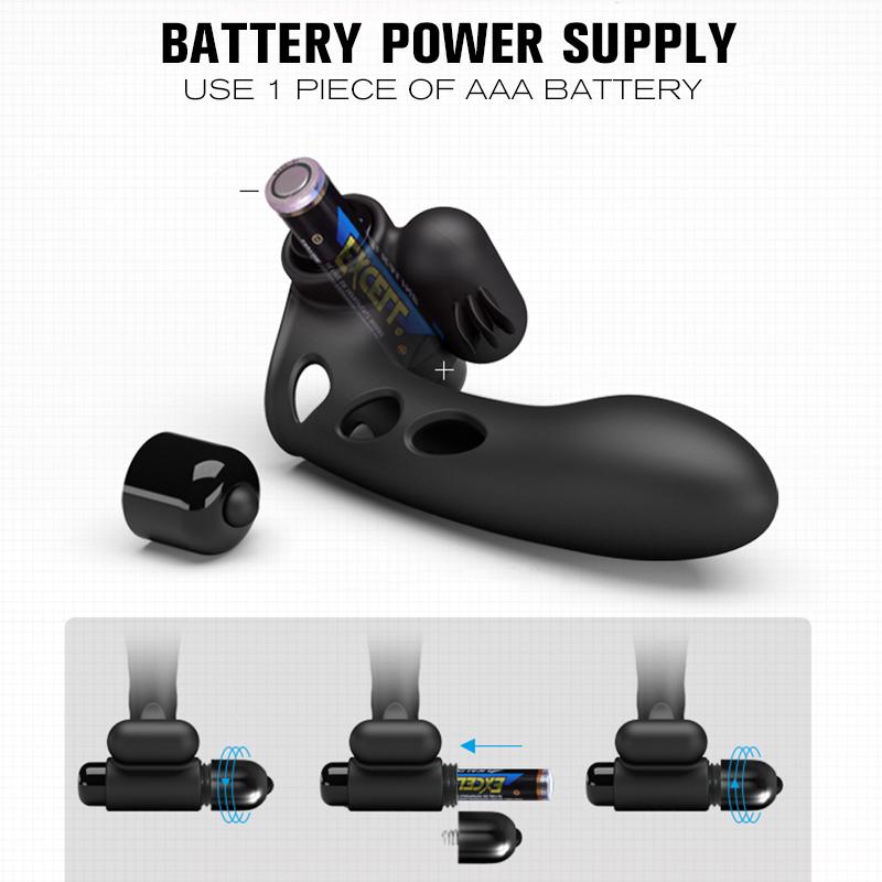 Силиконовый вибратор с рукавом для пальцев для женщин, 10 режимов, вибрирующий Стимулятор точки G, клитора и ануса, секс-игрушки для взрослых, секс-игрушки для влюбленных пар