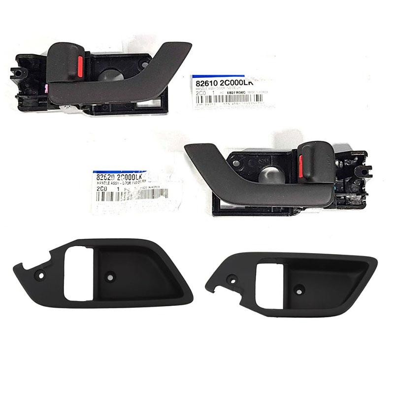 Brand New Door Handle 4PCS Set 82610-2C000LK 82620-2C000LK 82611-2C000LK 82621-2C000LK For 2003-2008 Hyundai Tiburon