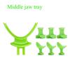 7Pcs/Set Dental Mid Jaw Tray Bite Registration Tray Denture Repair Occlusal Edentulous Jaw Impression Trays Dentist Tool