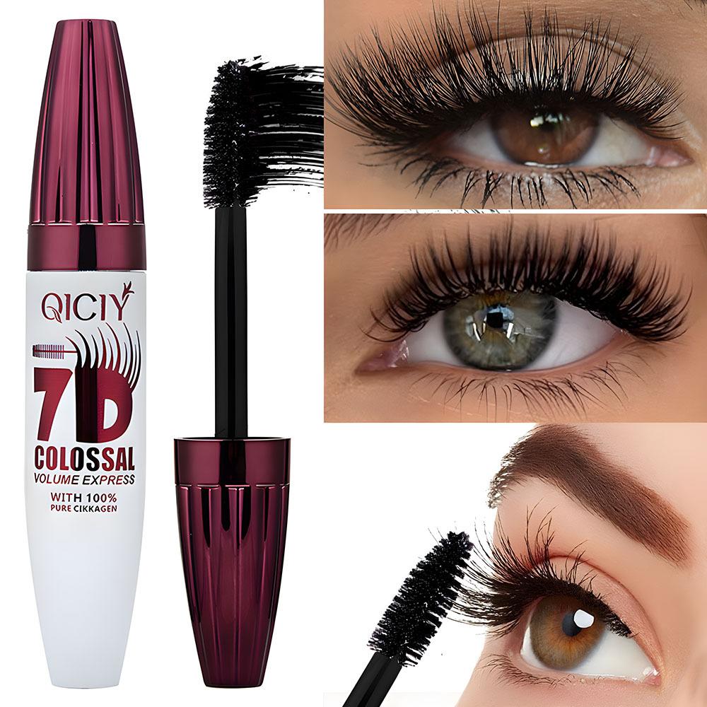 7D Volumizing Mascara Super Black Водостойкая Стойкая Тушь Удлиняющая Подкручивающая Тушь Для Глаз Черная Для Всех Типов Кожи Макияж Для Увеличения Глаз